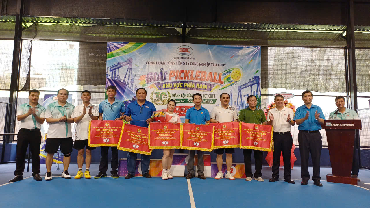 THÀNH CÔNG RỰC RỠ GIẢI PICKLEBALL KHU VỰC MIỀN NAM CHÀO MỪNG 30 NĂM THÀNH LẬP CÔNG ĐOÀN TỔNG CÔNG TY 