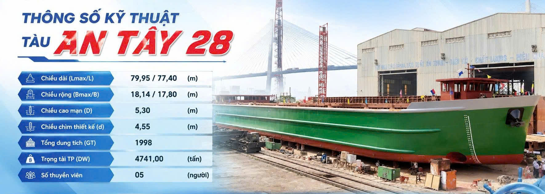 Hạ thủy An Tây 28 – Dấu ấn vượt khó của SSIC