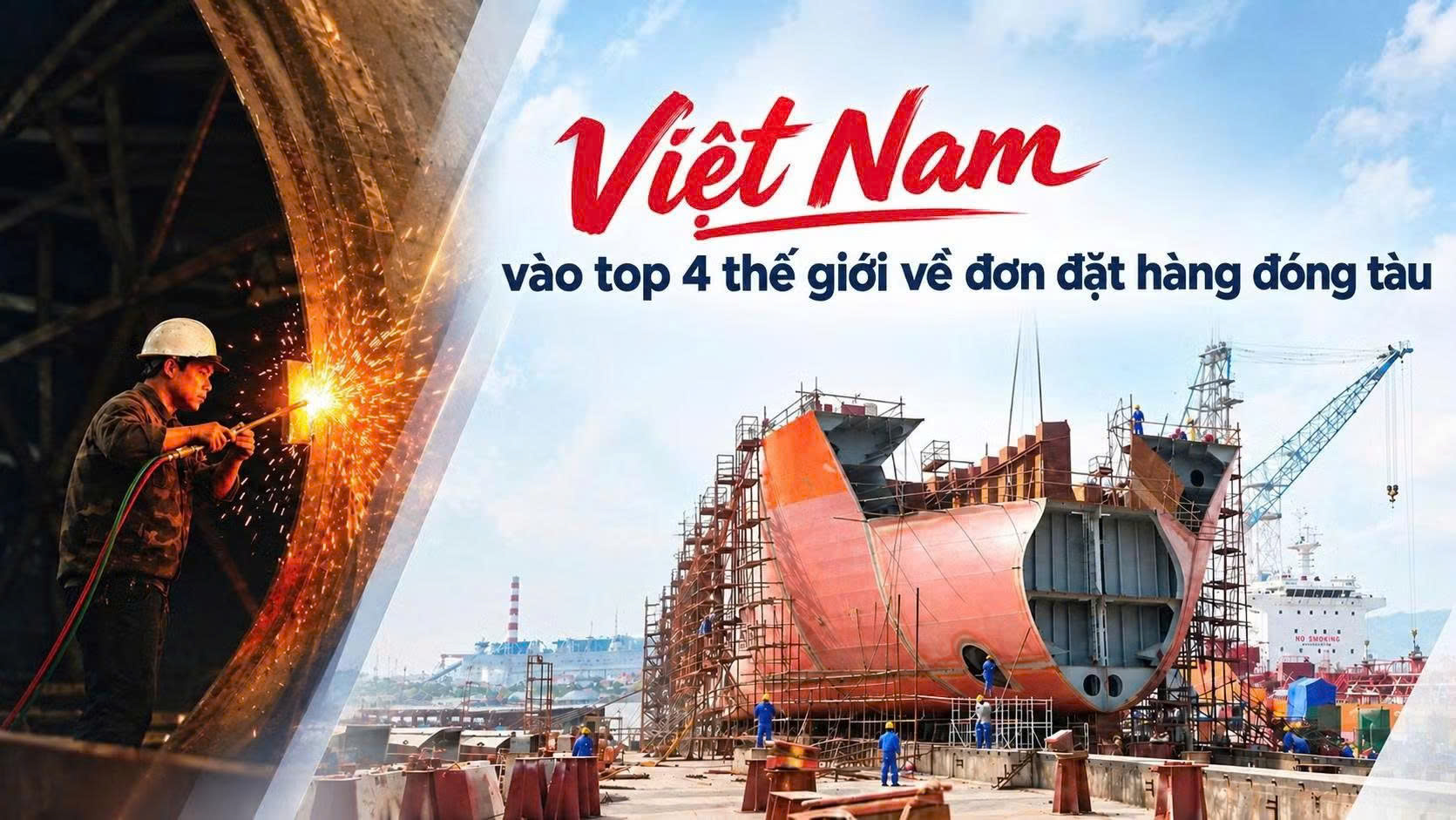 Việt Nam vào top 4 thế giới về đơn đặt hàng đóng tàu