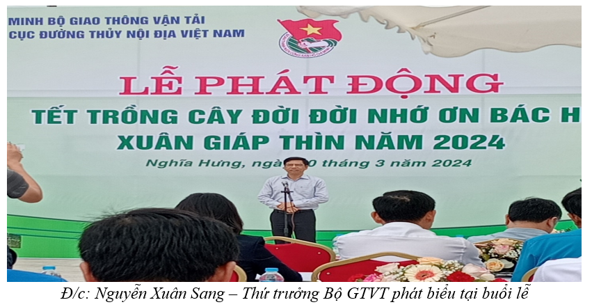 ĐOÀN SBIC THAM GIA LỄ PHÁT ĐỘNG “TẾT TRỒNG CÂY ĐỜI ĐỜI NHỚ ƠN BÁC HỒ” CÙNG ĐOÀN BỘ GIAO THÔNG VẬN TẢI NĂM 2024