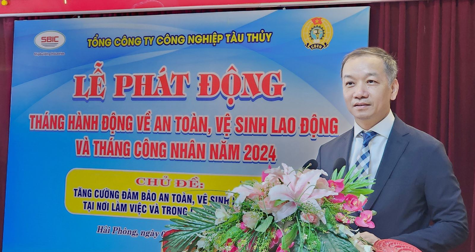 TỔ CHỨC LỄ PHÁT ĐỘNG  THÁNG HÀNH ĐỘNG VỀ AN TOÀN VỆ SINH LAO ĐỘNG  VÀ THÁNG CÔNG NHÂN NĂM 2024