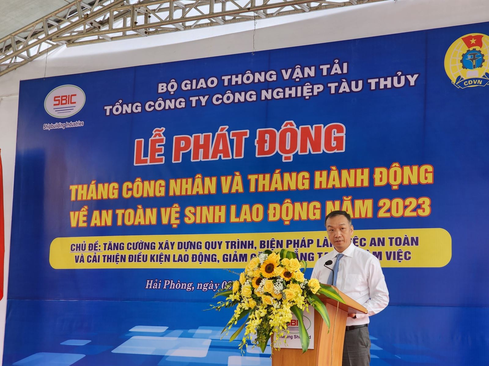 TỔNG CÔNG TY CÔNG NGHIỆP TÀU THỦY (SBIC): PHÁT ĐỘNG THÁNG CÔNG NHÂN VÀ THÁNG HÀNH ĐỘNG VỀ AN TOÀN VỆ SINH LAO ĐỘNG NĂM 2023