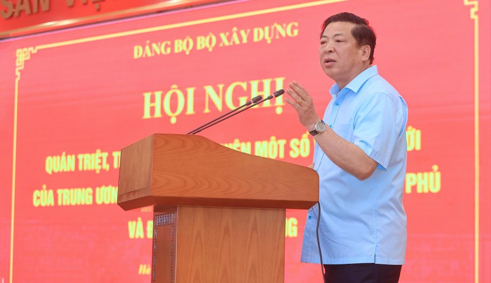 HỘI NGHỊ QUÁN TRIỆT, TRIỂN KHAI MỘT SỐ VĂN BẢN MỚI CỦA ĐẢNG DO ĐẢNG ỦY BỘ XÂY DỰNG TỔ CHỨC