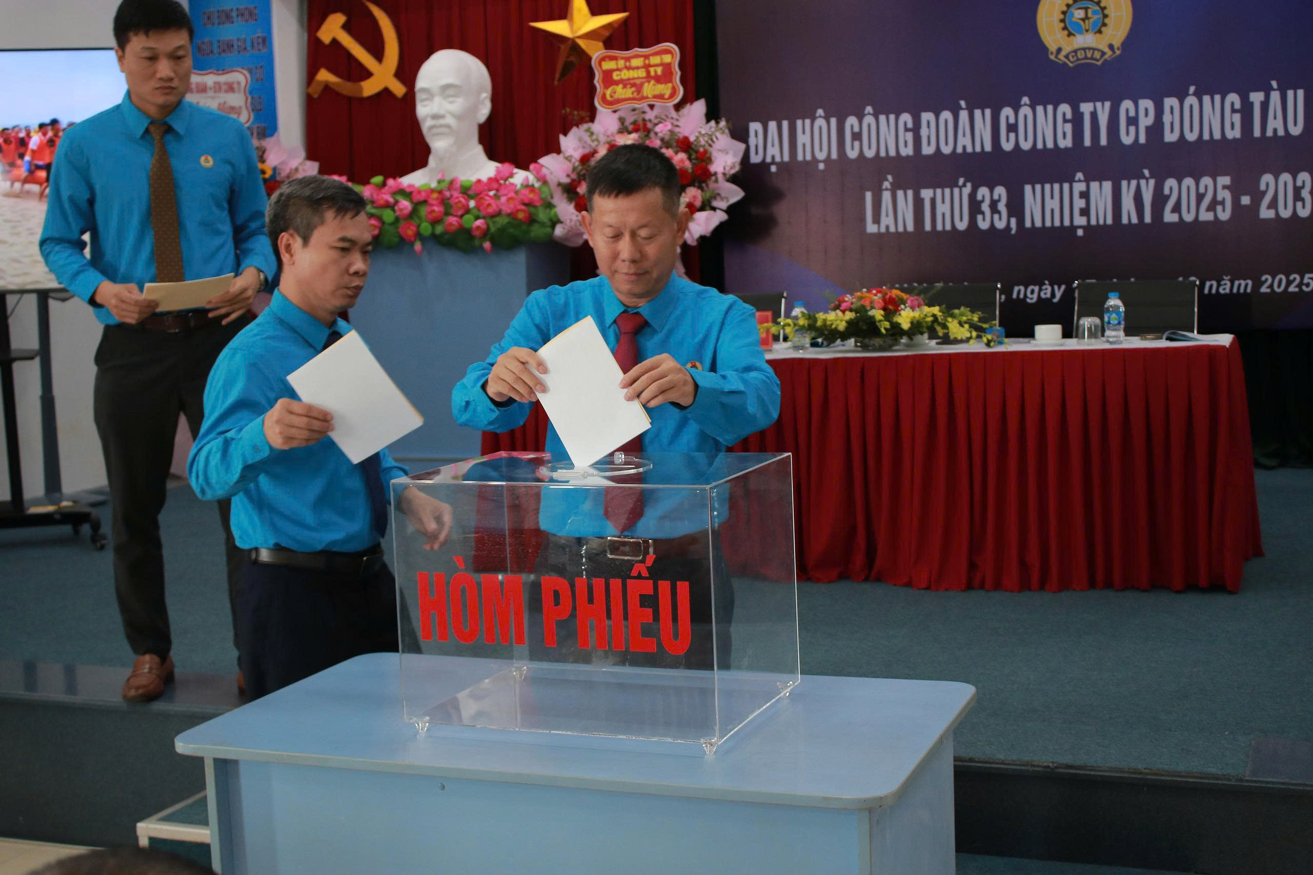 ĐẠI HỘI CÔNG ĐOÀN CÔNG TY CỔ PHẦN ĐÓNG TÀU SÔNG CẤM LẦN THỨ 33, NHIỆM KỲ 2025–2030.
