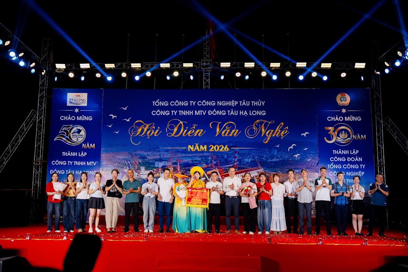 CÔNG TY ĐÓNG TÀU HẠ LONG: LAN TỎA NIỀM TIN, TIẾP LỬA KHÁT VỌNG QUA HỘI DIỄN VĂN NGHỆ QUẦN CHÚNG NĂM 2026