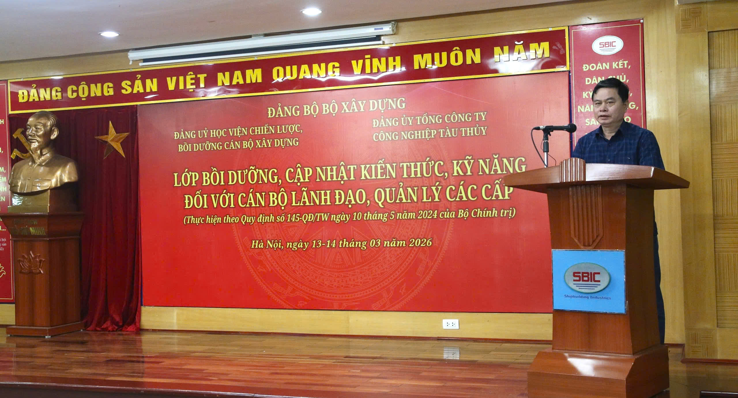 ĐẢNG ỦY TỔNG CÔNG TY CÔNG NGHIỆP TÀU THỦY PHỐI HỢP TỔ CHỨC LỚP BỒI DƯỠNG CẬP NHẬT KIẾN THỨC, KỸ NĂNG ĐỐI VỚI  CÁN BỘ LÃNH ĐẠO, QUẢN LÝ